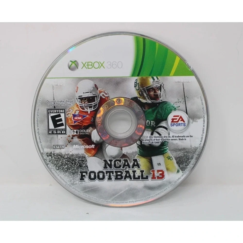 NCAA Football 13 Xbox 360 EA Sports‎ College Football Video Game Disc Only